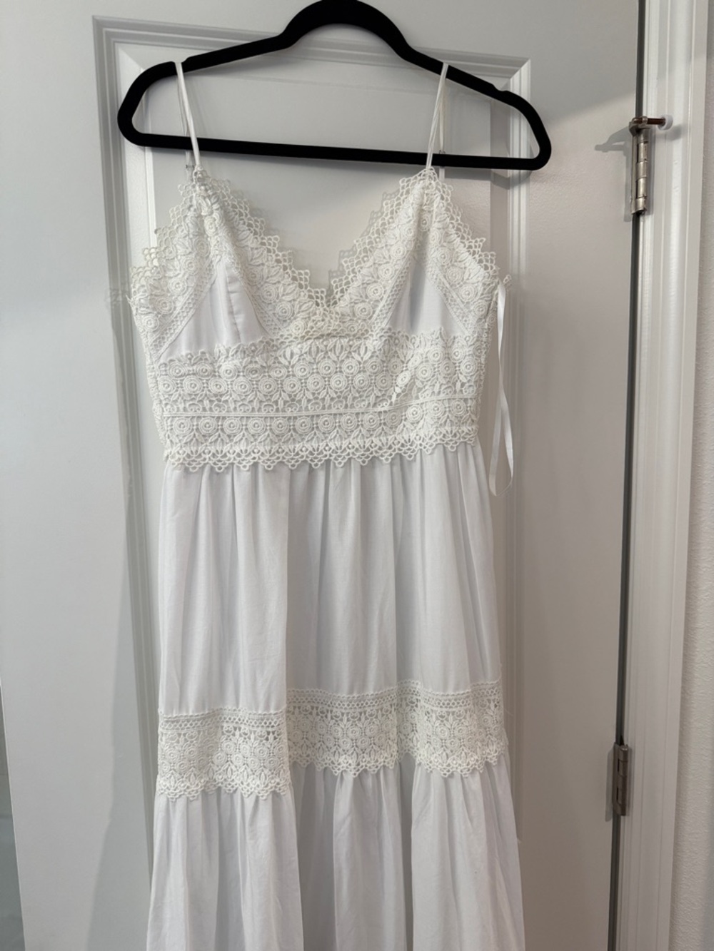 White Antonio Malani Maxi Dress - Picture 4 of 5